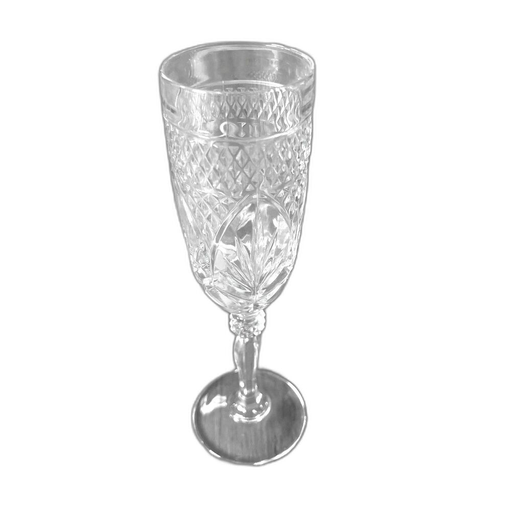 Vintage Cristal d'Arques-Durand Antique Pattern Fluted Champagne Glass Goblet
